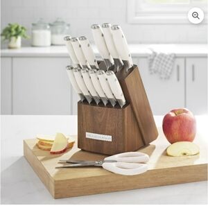 The Pioneer Woman 14-Piece Knife Block Set, Linen